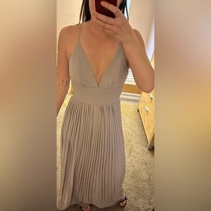 LuLus Gray Bridesmaid/Prom Dress